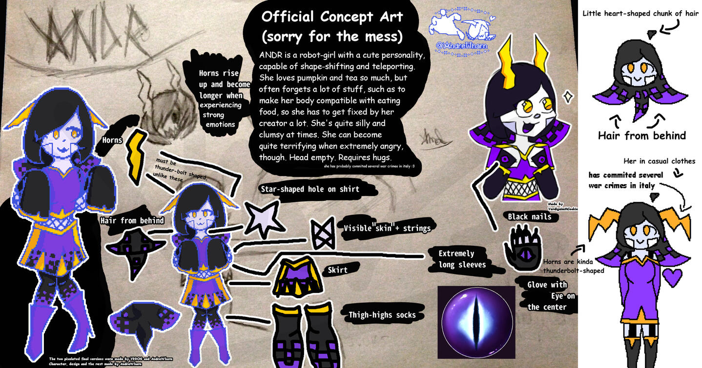 Concept Art of my sona, ANDR. Concept Art of my sona, ANDR.